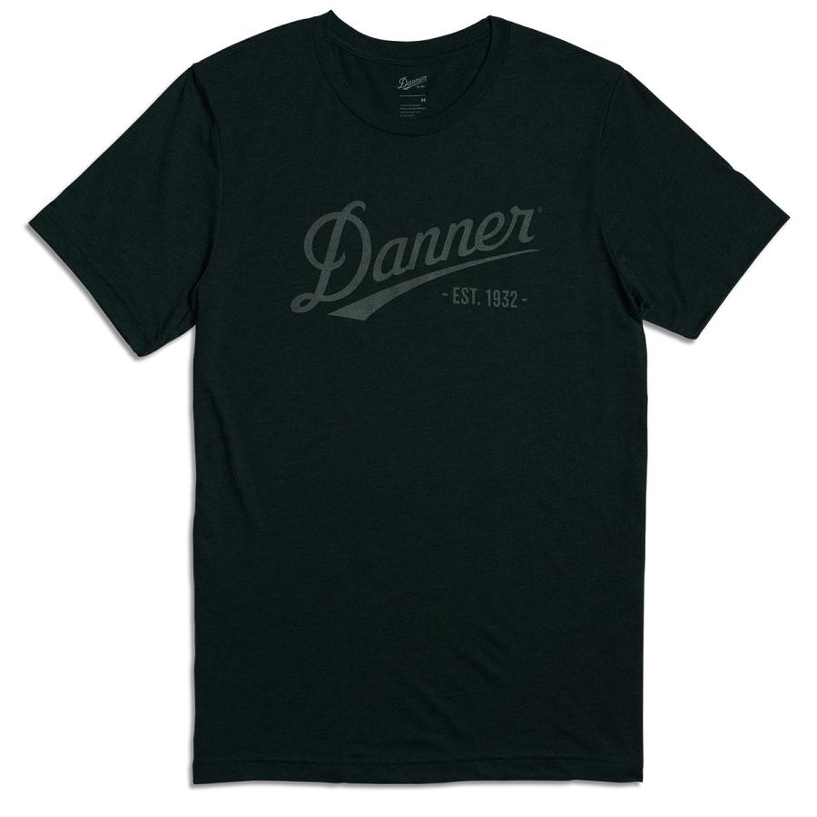 Danner Distressed Logo SS Tee Abbigliamento Uomo Verde Acqua Verdi | IT4036IS