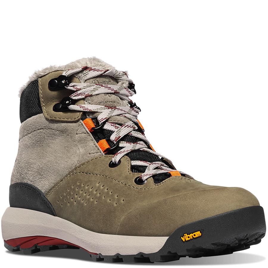 Danner Inquire Mid Insulated Scarponi Escursionismo Donna Rosse Verde Oliva | IT4634UT