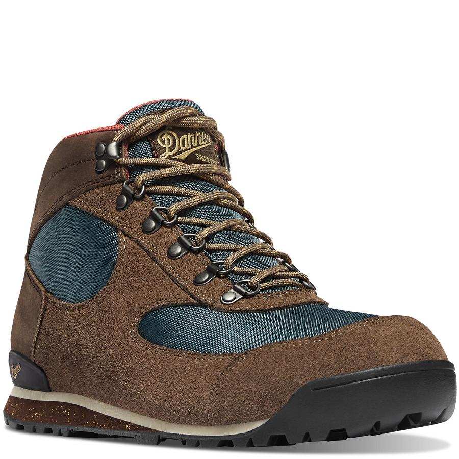 Danner Jag Dry Weather Stivali da Lavoro Uomo Marroni Blu | IT4155AP