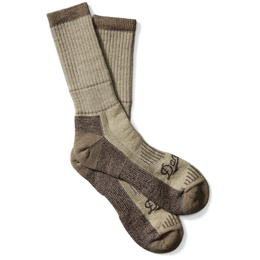 Danner Merino Midweight Hunting Socks Crew Calzini Uomo Marroni | IT4096MA