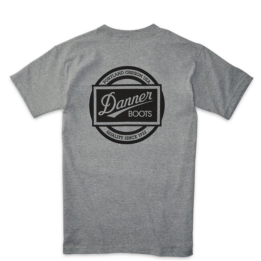 Danner Pocket T-Shirt 1970\'s Logo Abbigliamento Uomo Argento | IT4038YU