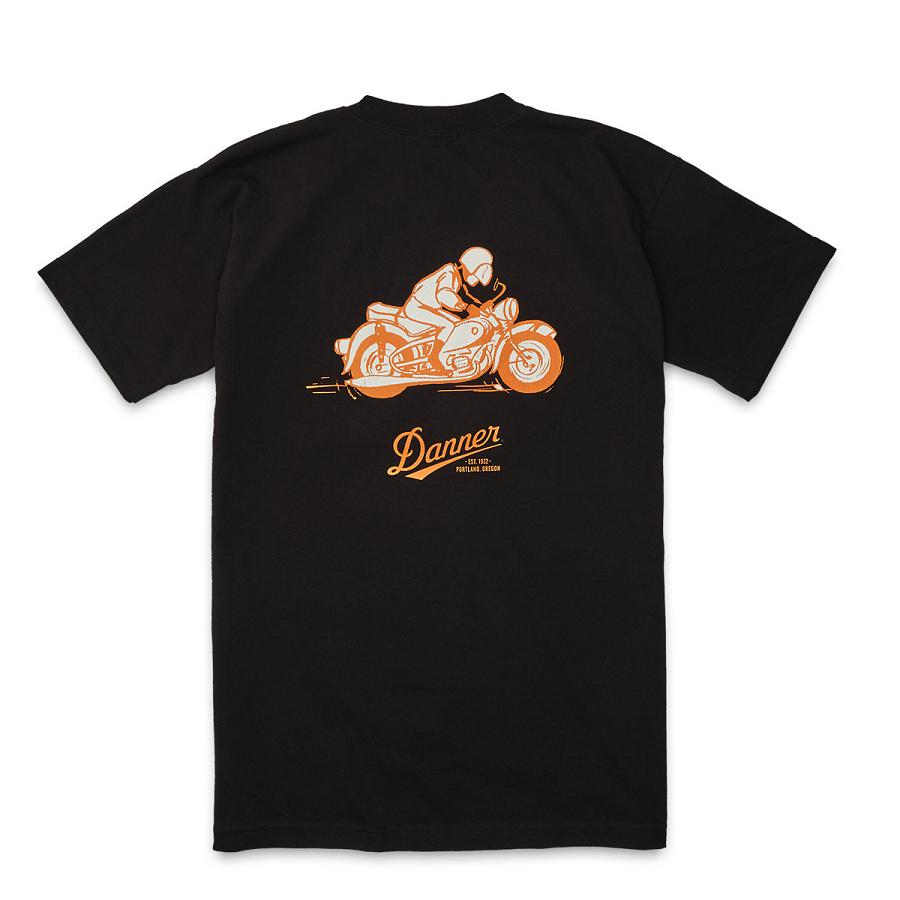 Danner Pocket T-Shirt 1970\'s Motorcycle Abbigliamento Donna Nere | IT4455TV