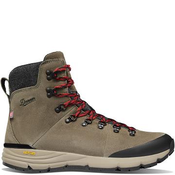 Danner Arctic 600 Side-Zip 7" 200G Scarponi Escursionismo Uomo Marroni Rosse | IT4210GL