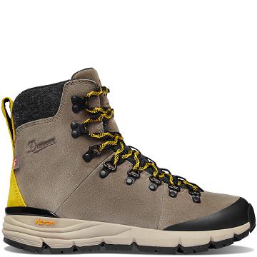 Danner Arctic 600 Side-Zip 7" 200G Scarponi Escursionismo Donna Verde Oliva Gialle | IT4614WY